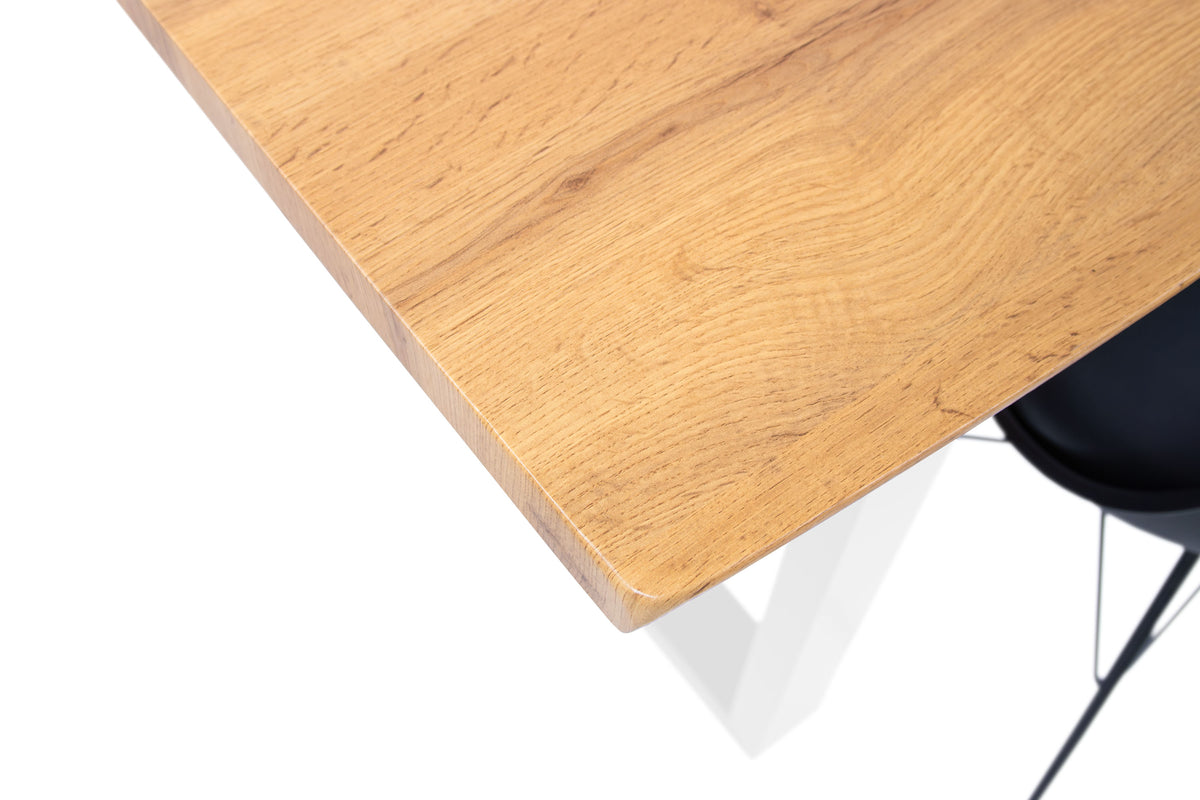 #160x85 #holzwildeiche-optik #u-gestellweiß
