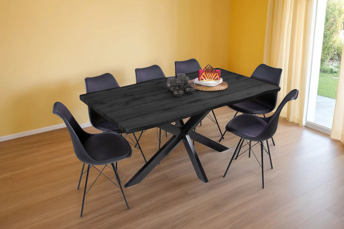 #160x85 #holzgrau-optik #spider-gestellschwarz