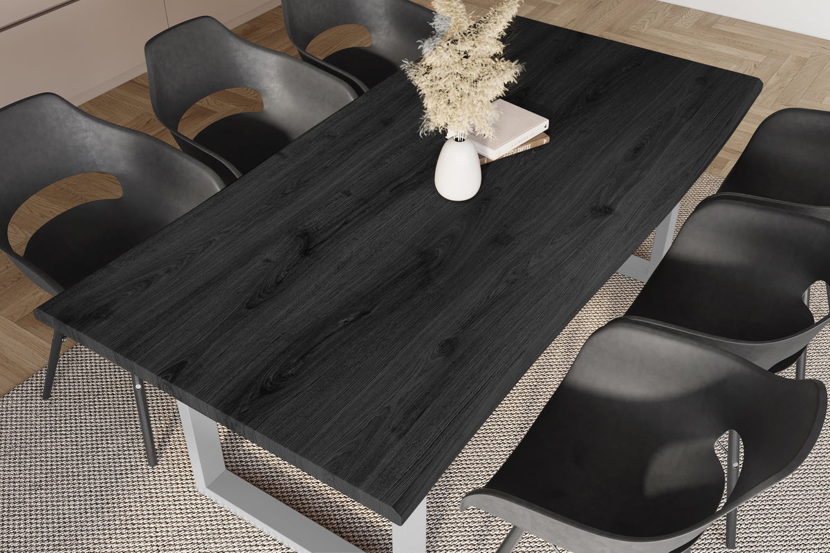 #220x100 #holzgrau-optik #u-gestellsilber
