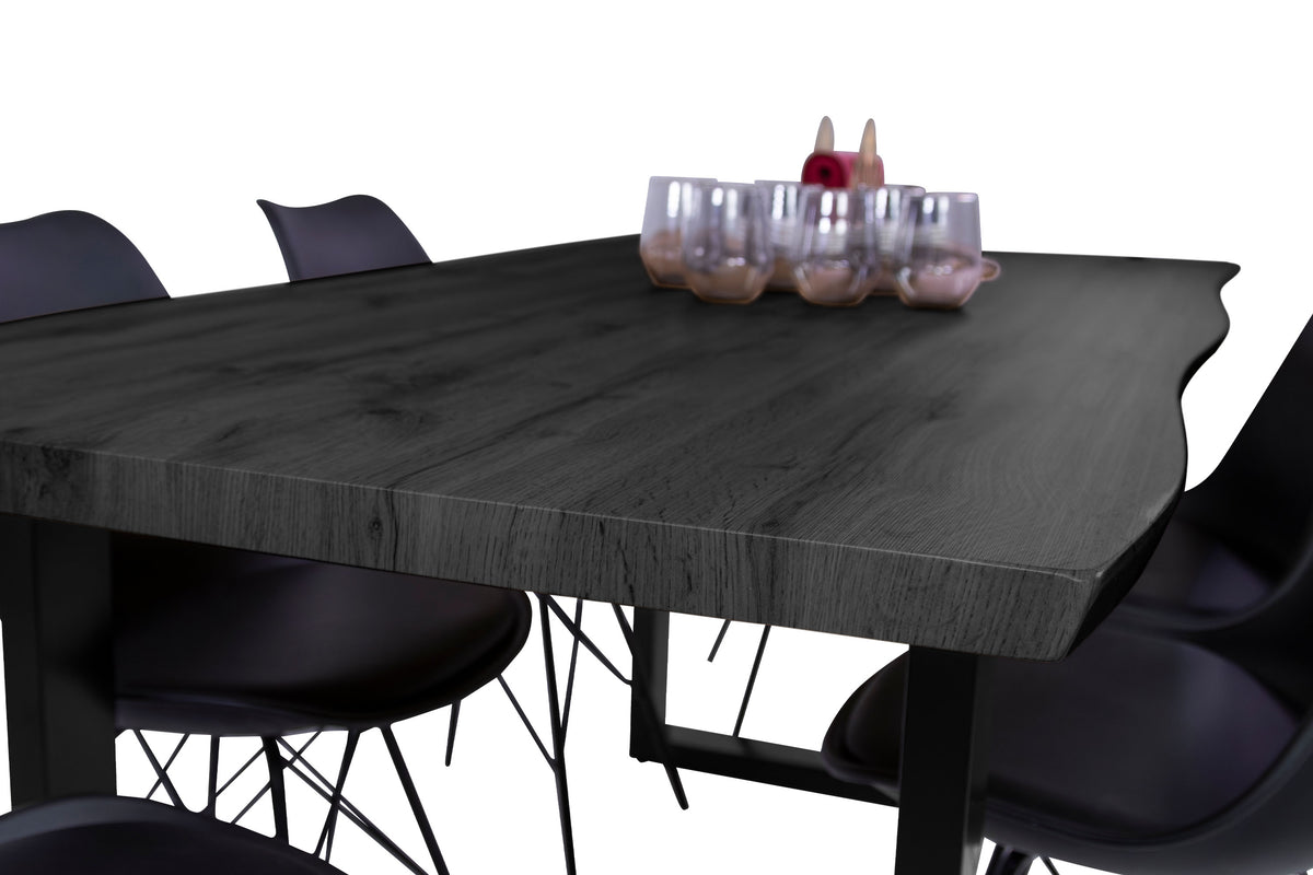#160x85 #holzgrau-optik #u-gestellschwarz