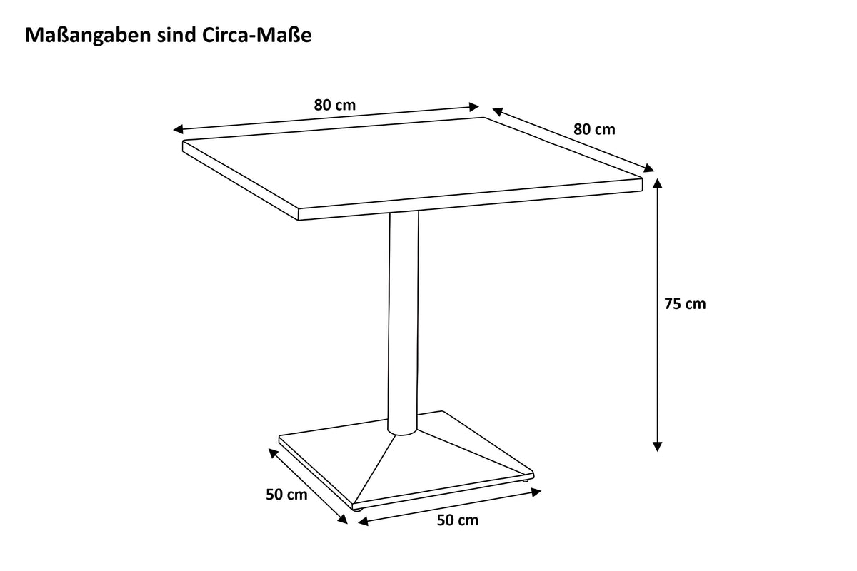 #80x80 #säulen-gestelleckigschwarz