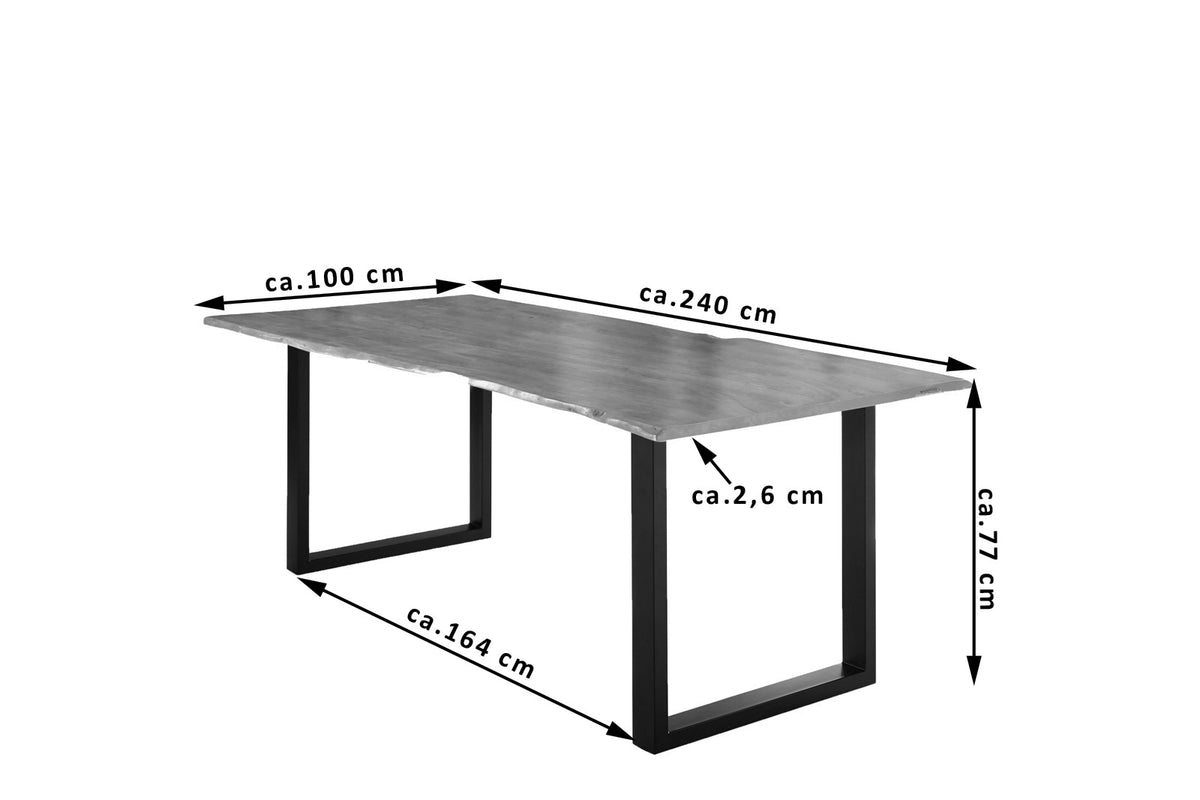 #240x100 #nussbaumfarben #u-gestellschwarz