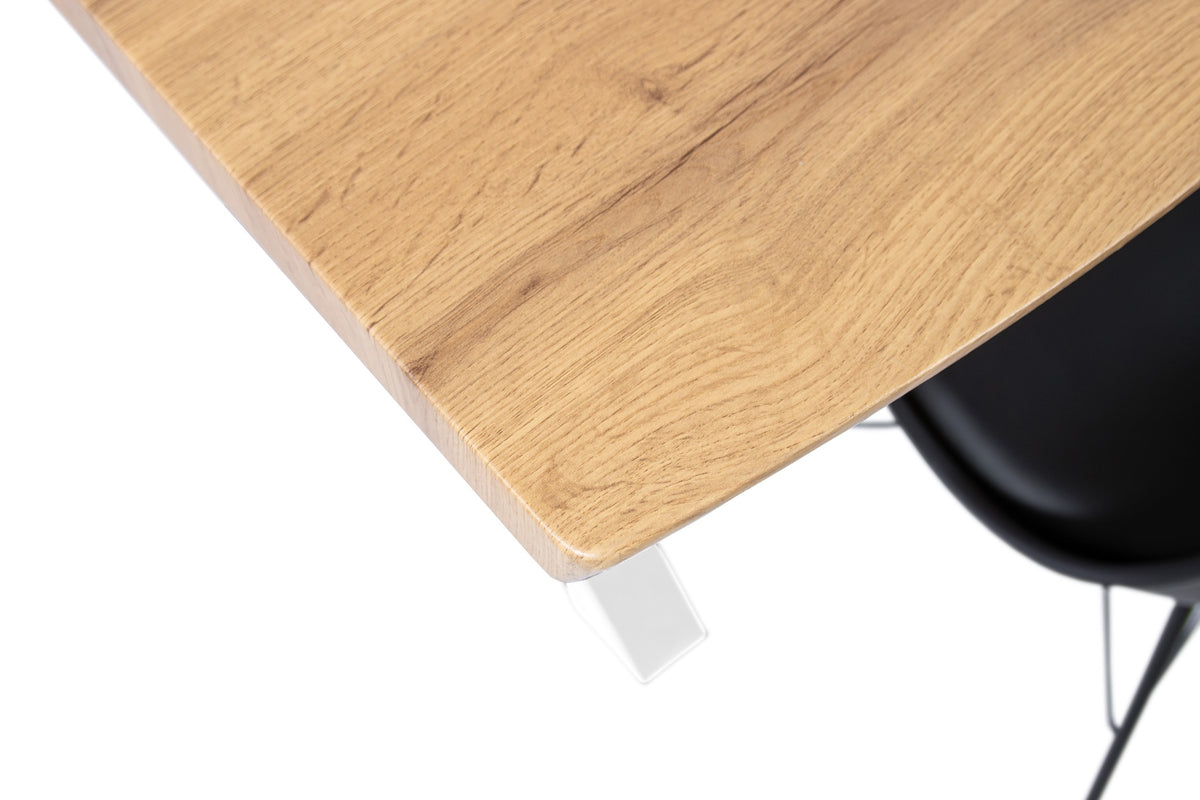 #160x85 #holzwildeiche-optik #x-gestellweiß