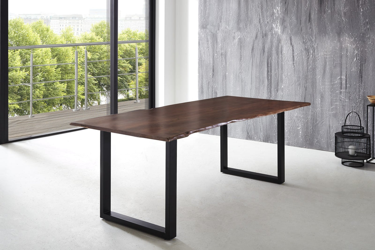 #220x100 #nussbaumfarben #u-gestellschwarz