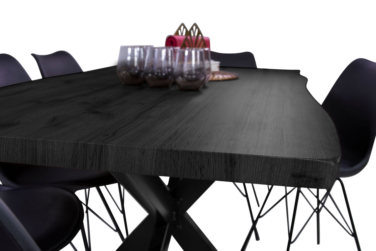 #160x85 #holzgrau-optik #spider-gestellschwarz