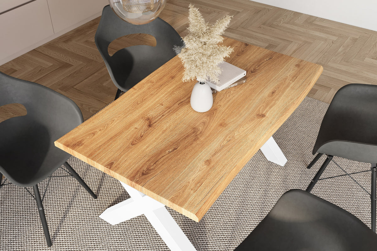 #120x80 #holzwildeiche-optik #x-gestellweiß