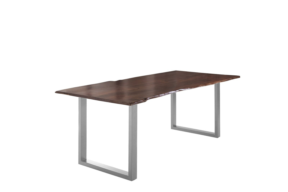 #220x100 #nussbaumfarben #u-gestellsilber