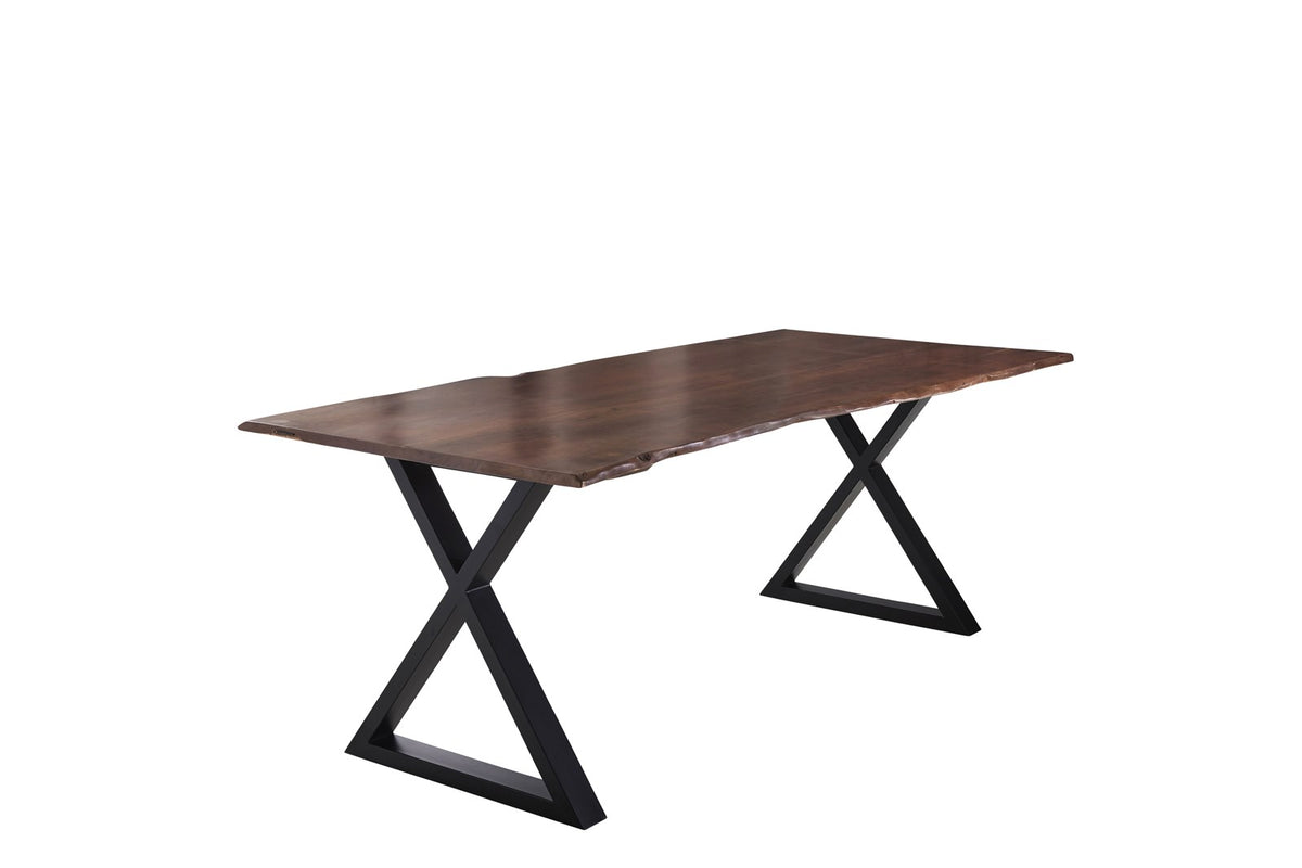 #220x100 #nussbaumfarben #x-gestellschwarz