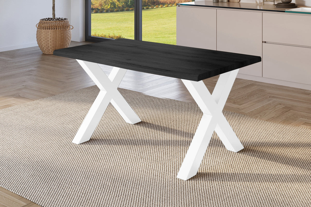 #120x80 #holzgrau-optik #x-gestellweiß