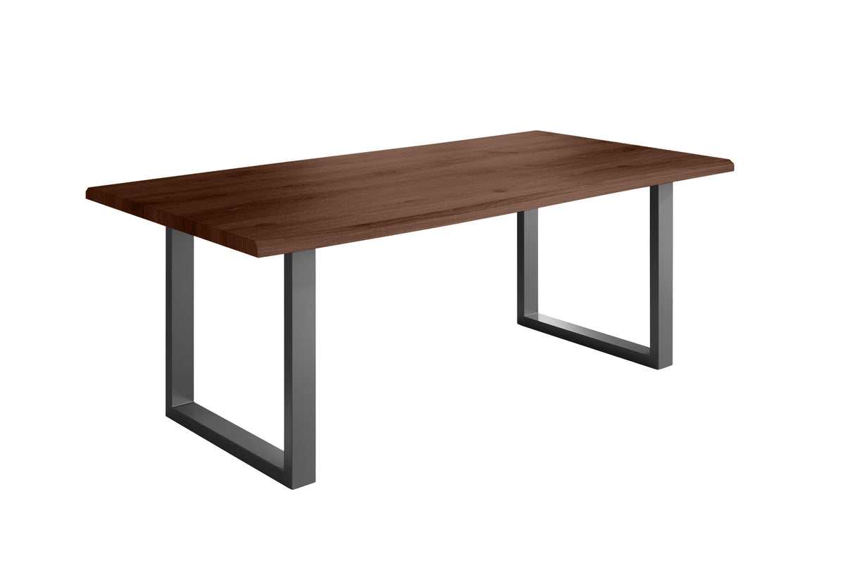 #180x90 #holznussbaum-optik #u-gestellschwarz