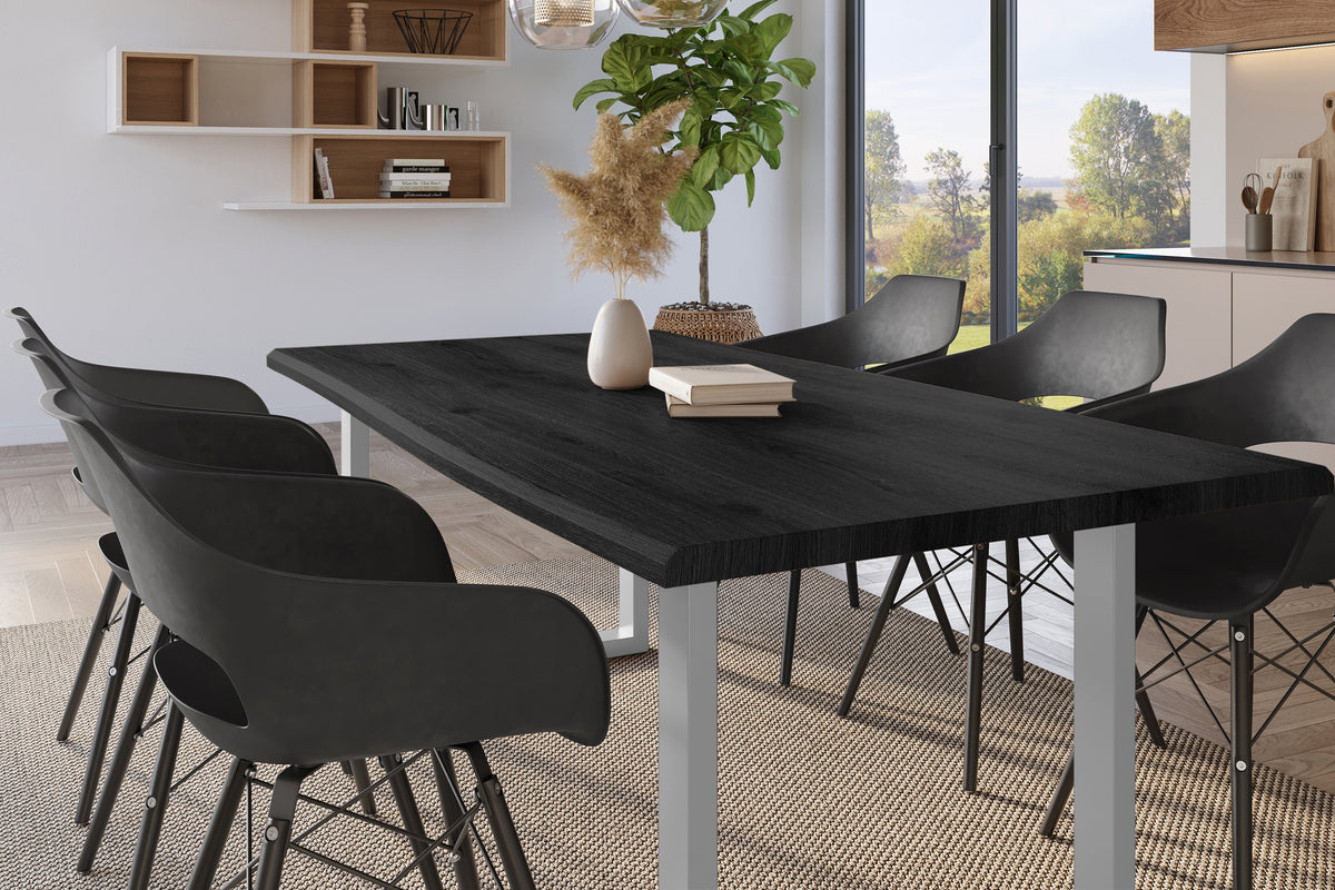 #220x100 #holzgrau-optik #u-gestellsilber