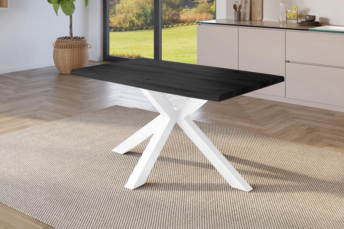 #120x80 #holzgrau-optik #spider-gestellweiß