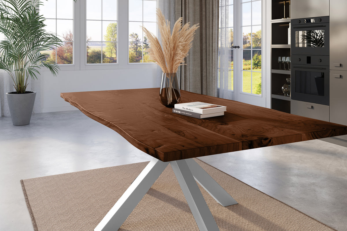 #180x90 #nussbaumfarben #silber