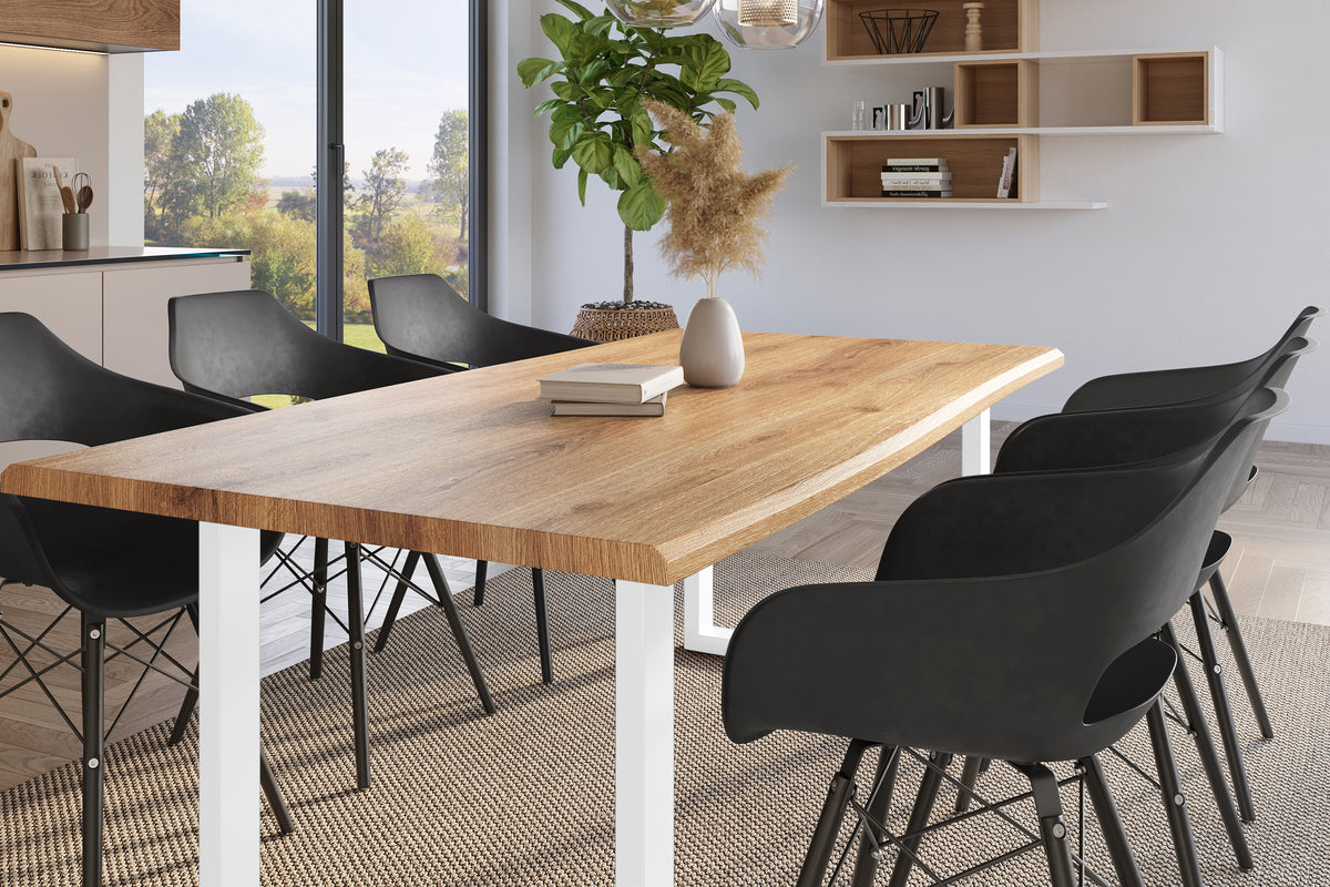#180x90 #holzwildeiche-optik #u-gestellweiß