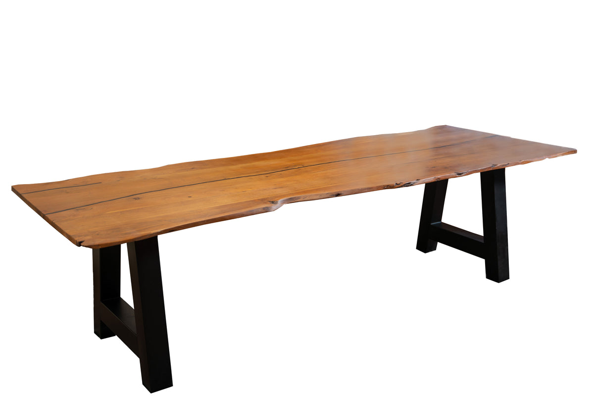 #220x100 #nussbaumfarben #a-gestellschwarz