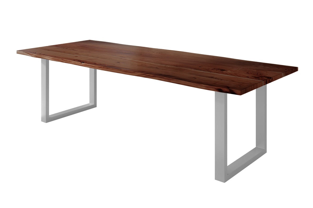 #260x100 #nussbaumfarben #u-gestellsilber