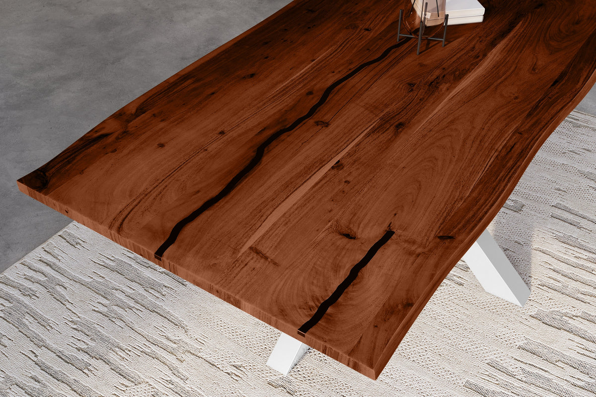 #220x100 #nussbaumfarben #spider-gestellsilber