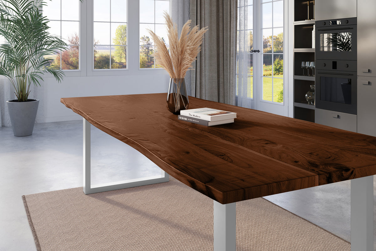#240x100 #nussbaumfarben #u-gestellsilber