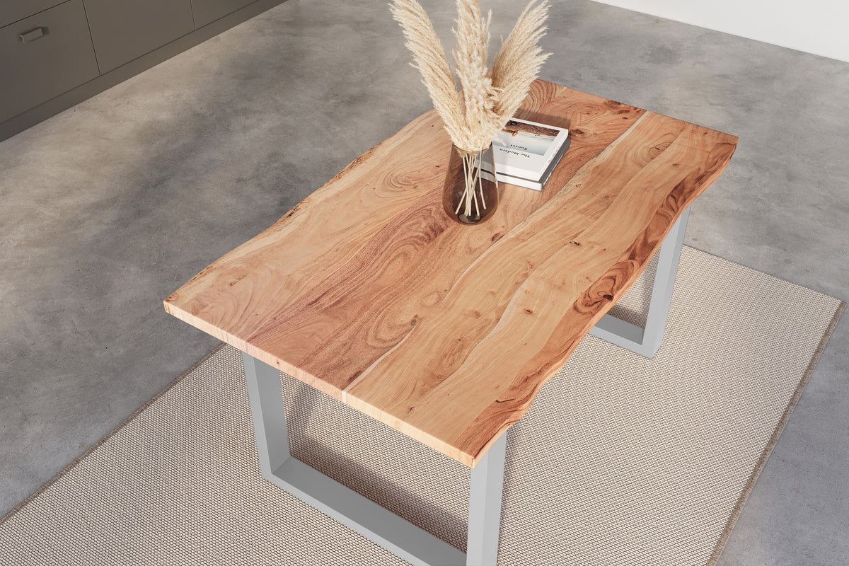 #140x80 #naturfarben #u-gestellsilber