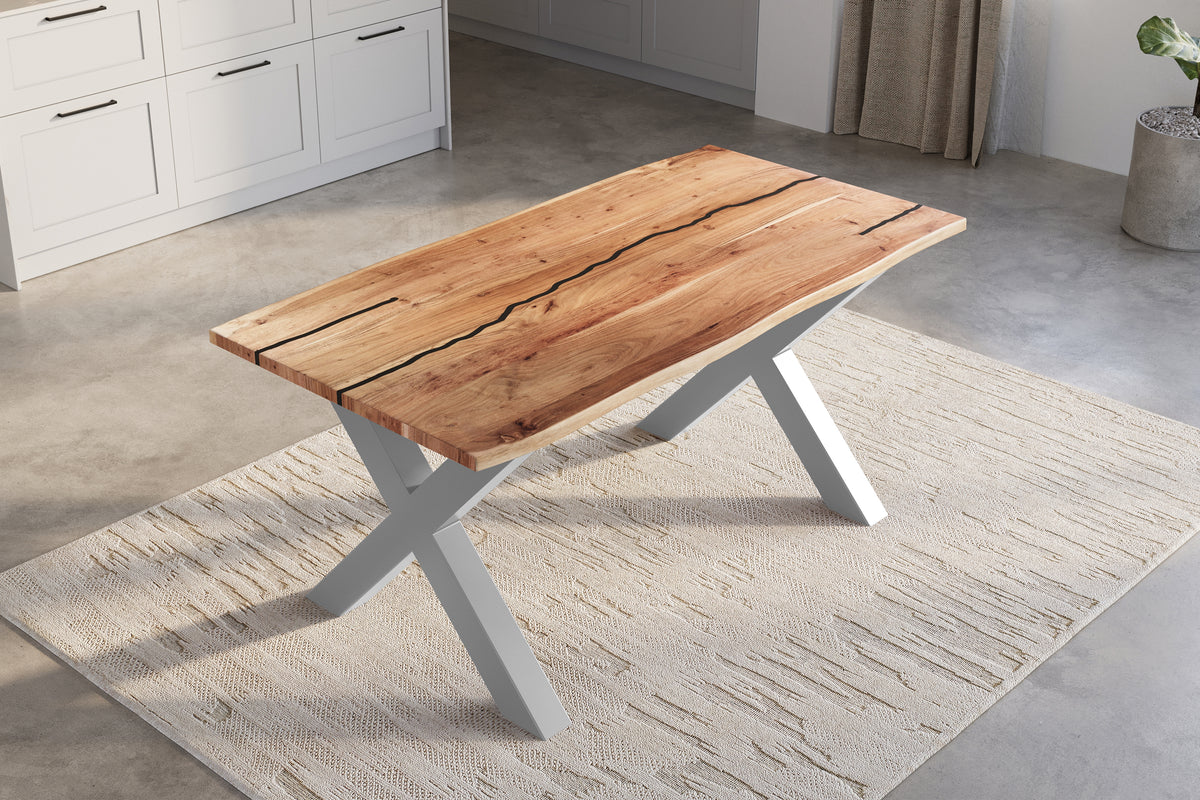 #180x90 #naturfarben #x-gestellsilber