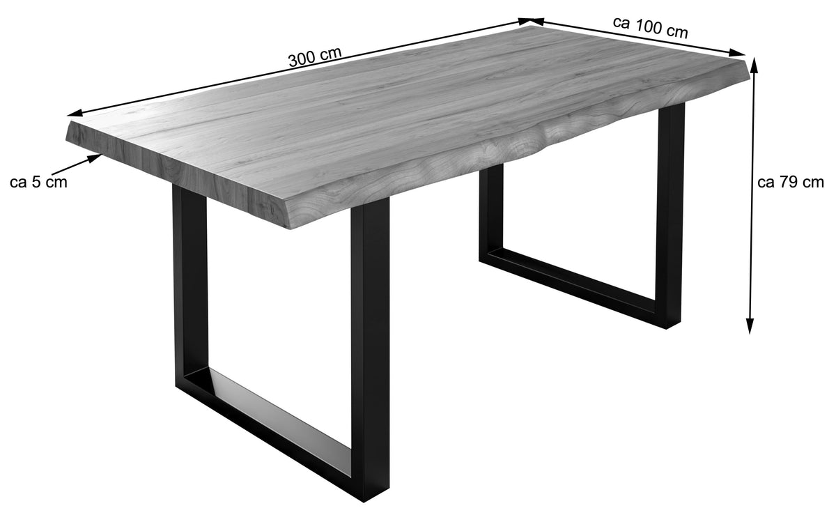 #300x100 #nussbaumfarben #edelstahl