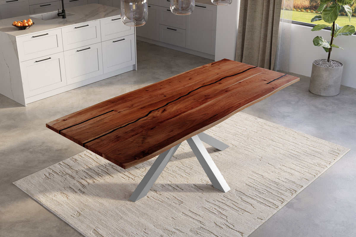 #260x100 #nussbaumfarben #spider-gestellsilber