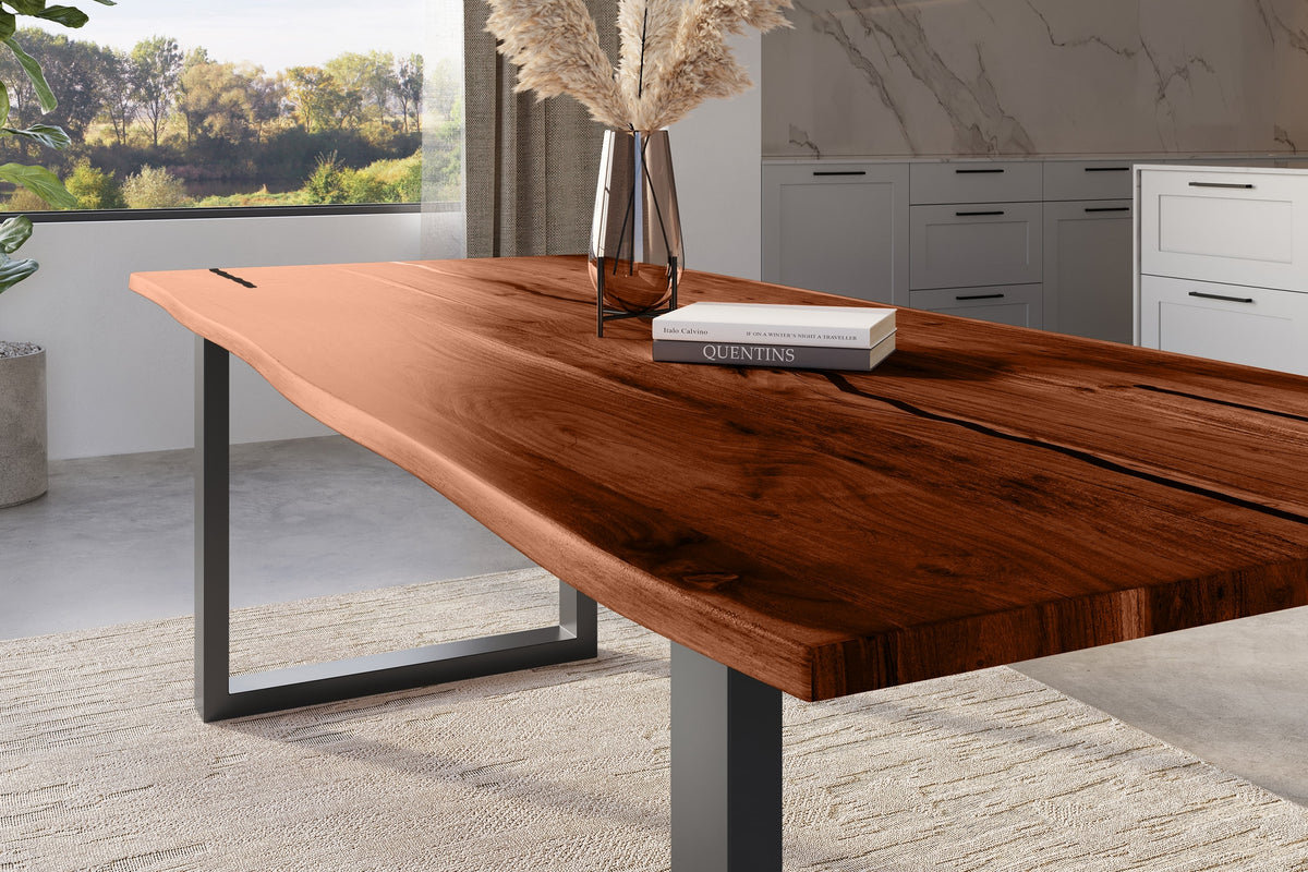 #260x100 #nussbaumfarben #u-gestellschwarz
