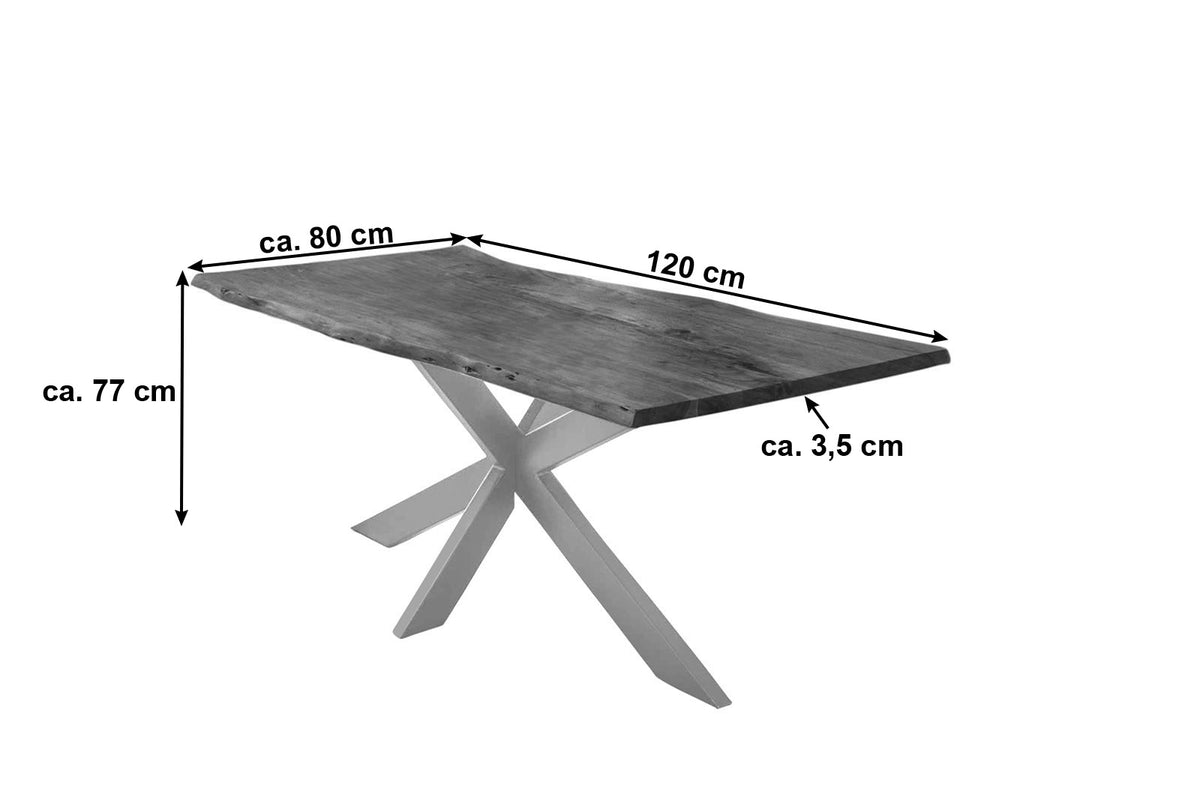 #120x80 #nussbaumfarben #silber