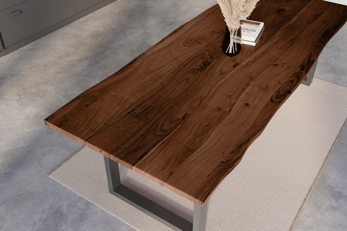 #260x100 #nussbaumfarben #u-gestellschwarz