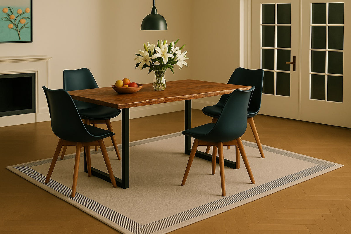 #140x80 #naturfarben #5tlg.schwarz