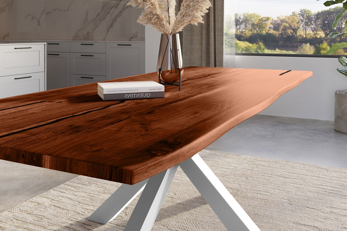 #260x100 #nussbaumfarben #spider-gestellsilber