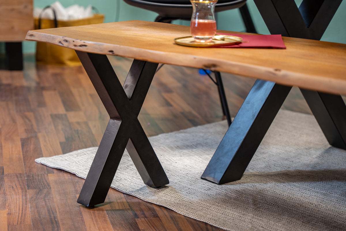 #220x42 #nussbaumfarben #x-gestell