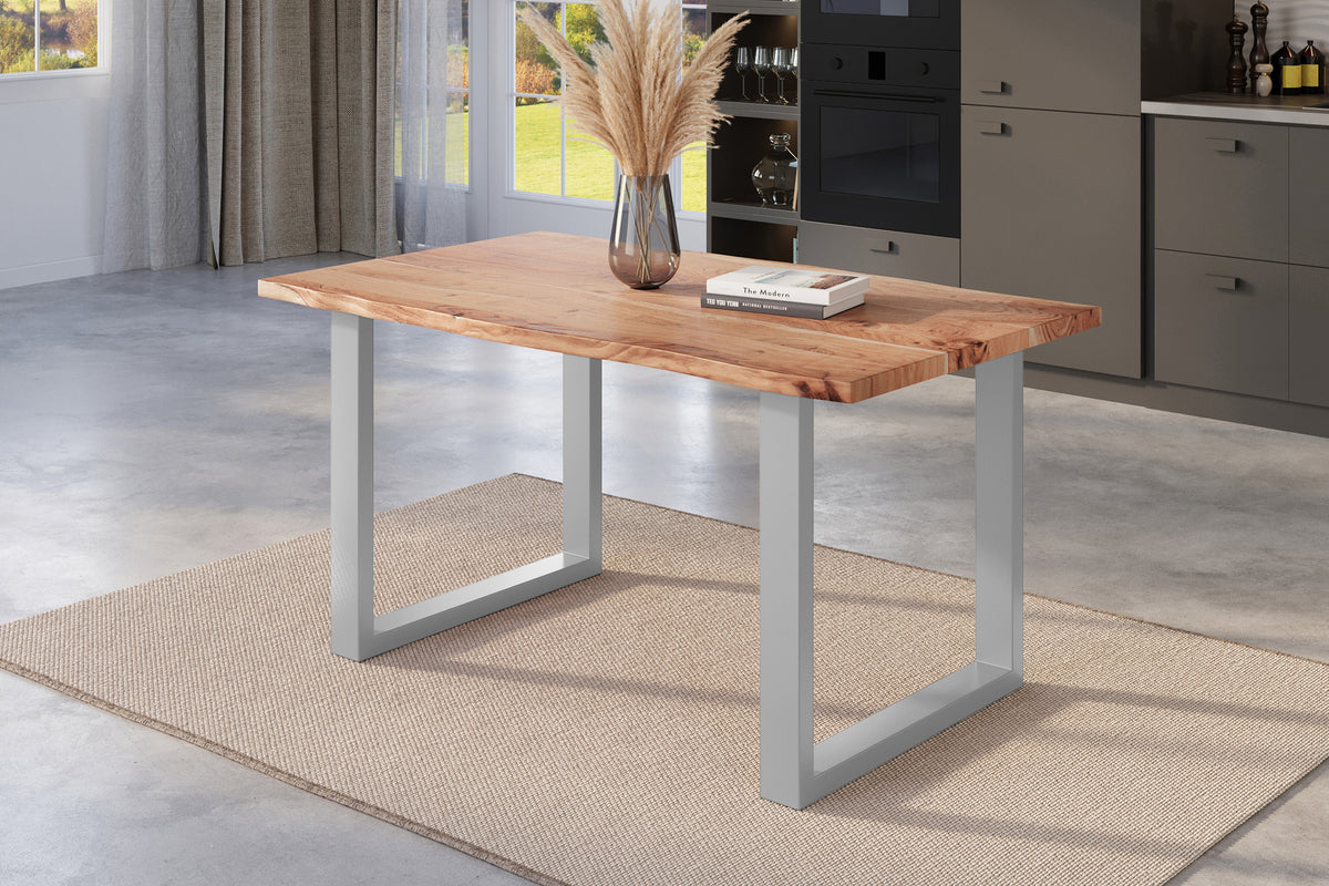 #140x80 #naturfarben #u-gestellsilber
