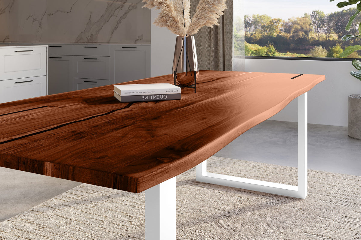 #260x100 #nussbaumfarben #u-gestellweiß