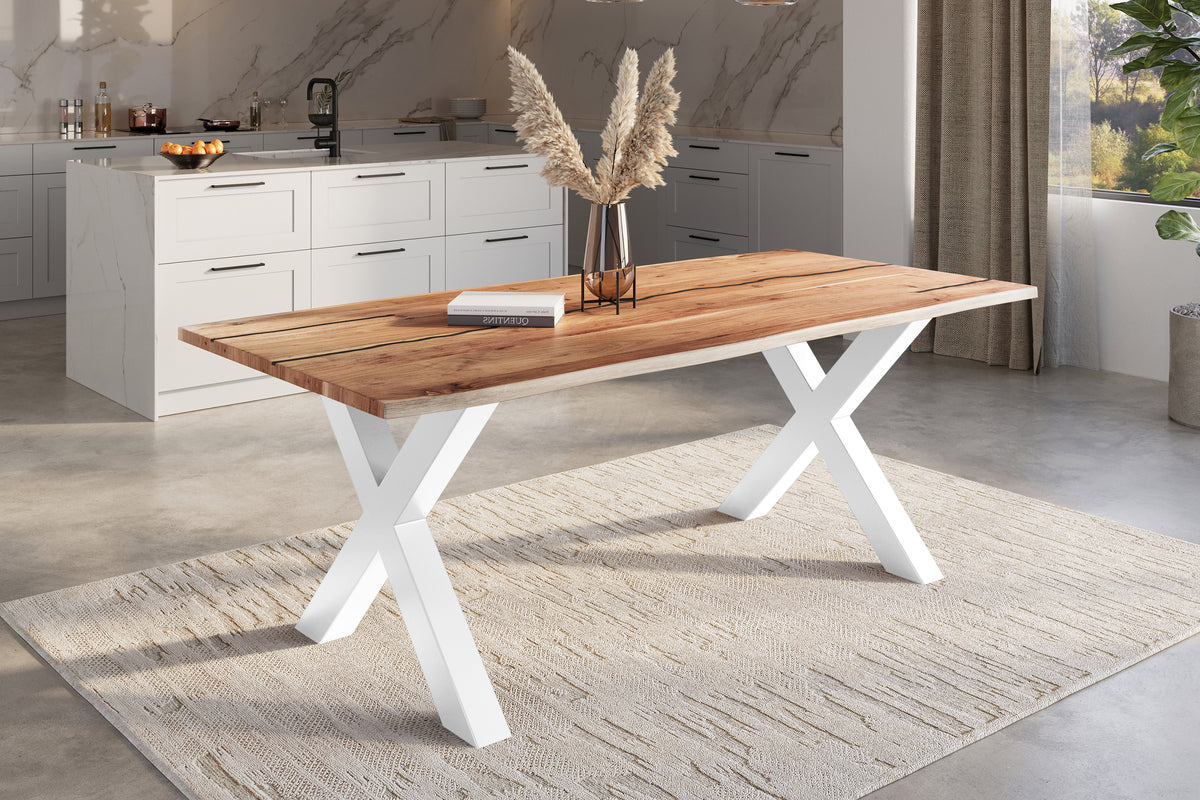 #220x100 #naturfarben #x-gestellweiß