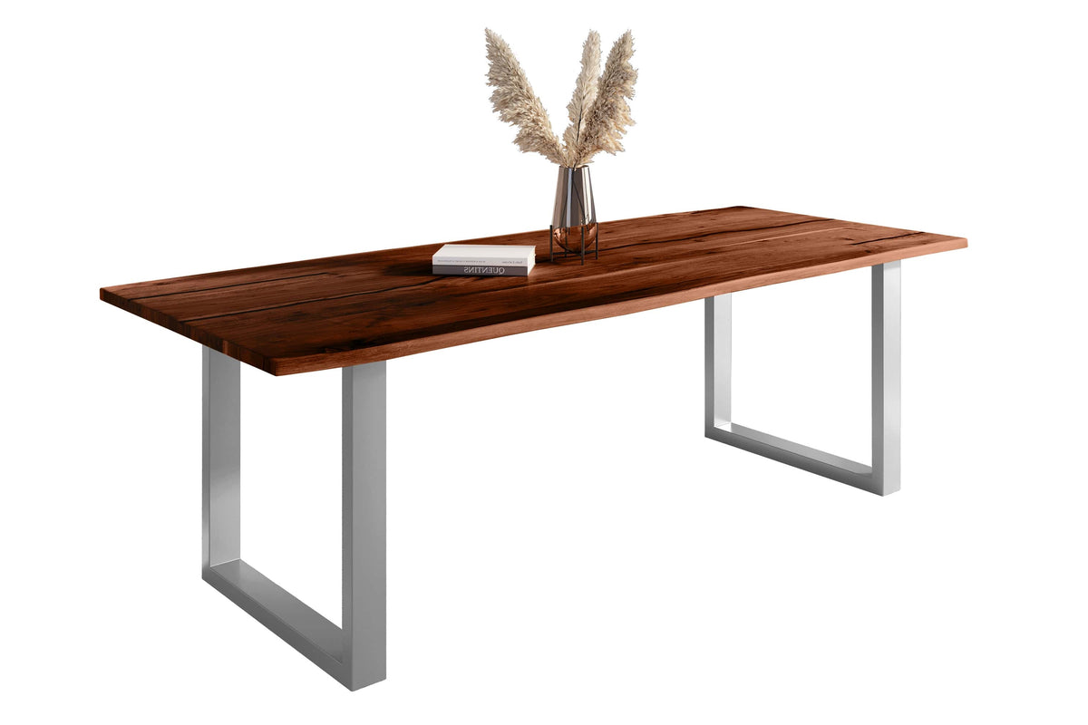 #260x100 #nussbaumfarben #u-gestellsilber