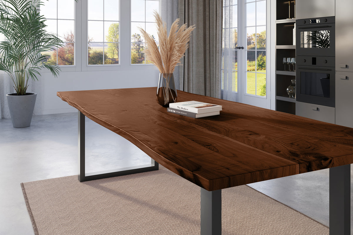 #260x100 #nussbaumfarben #u-gestellschwarz