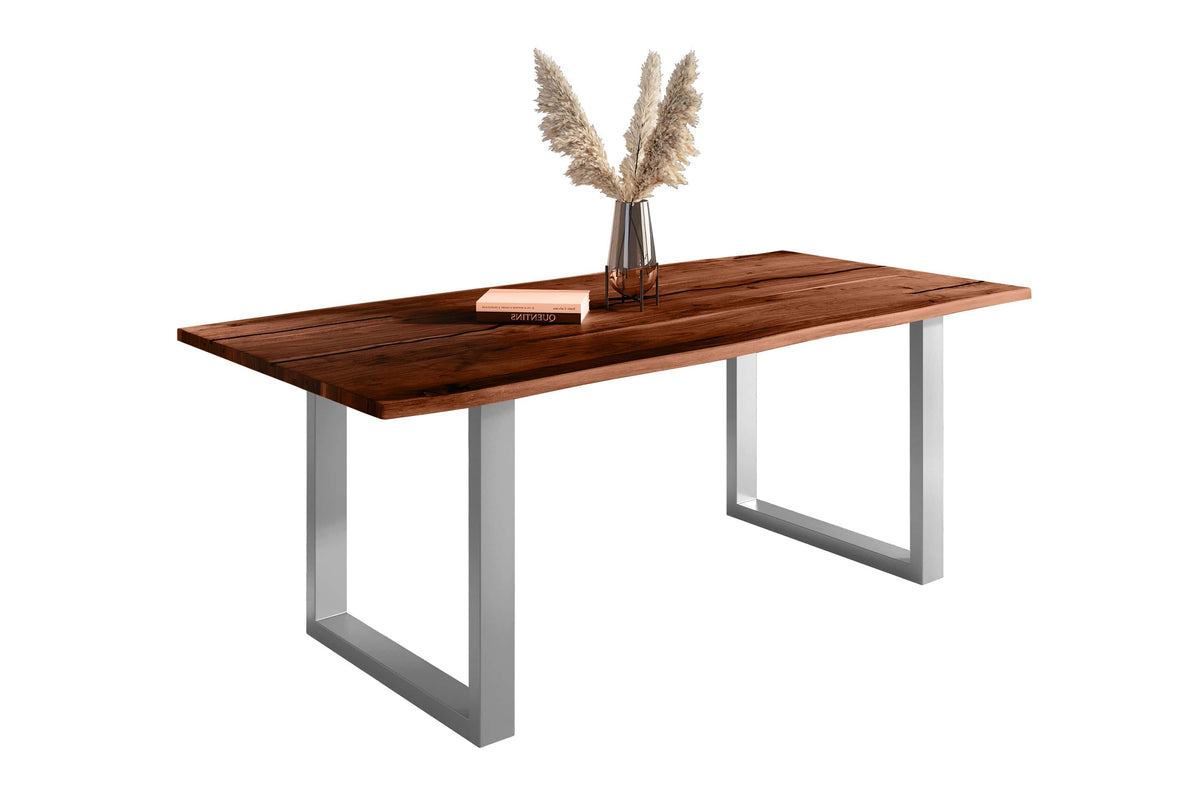 #240x100 #nussbaumfarben #u-gestellsilber