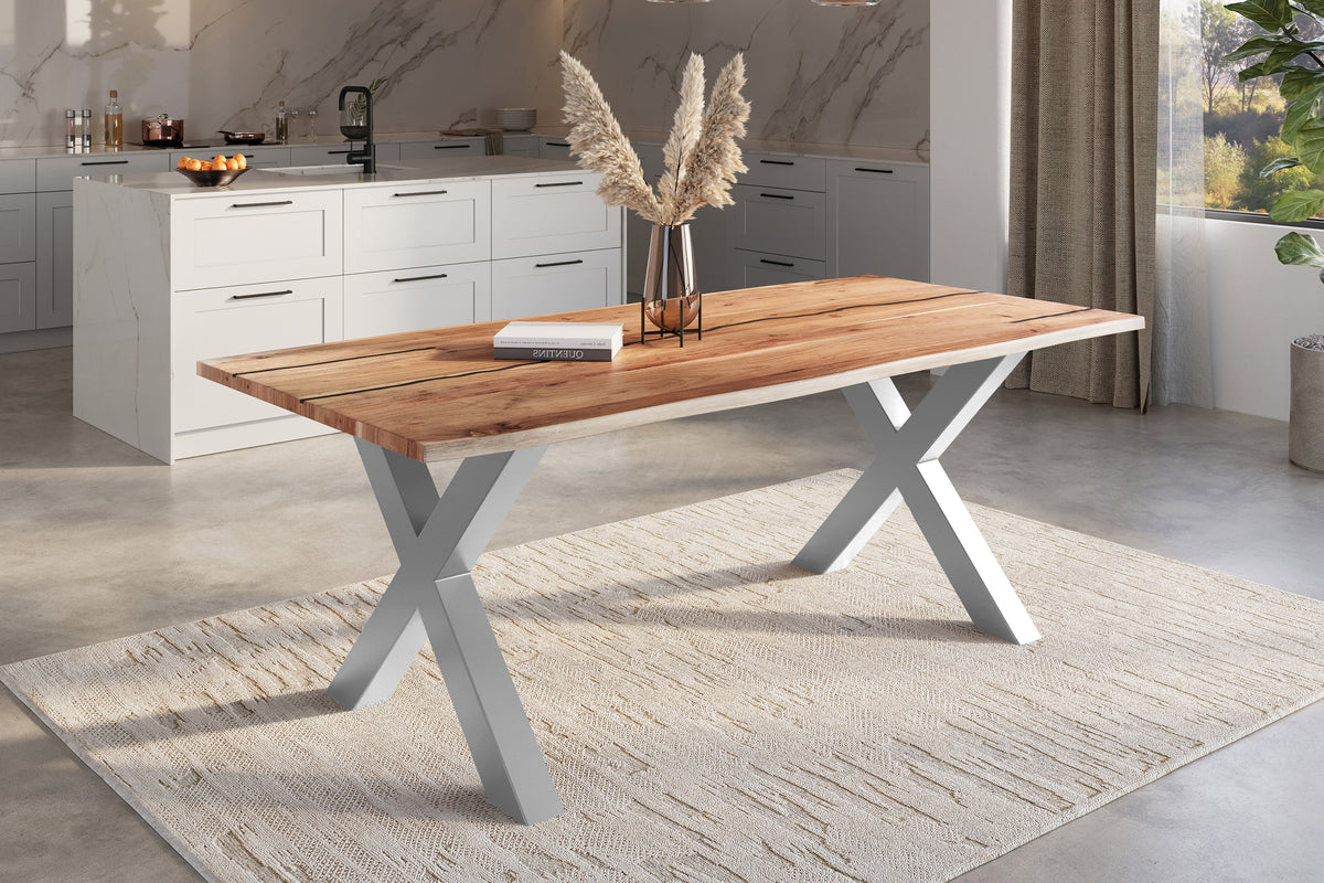 #220x100 #naturfarben #x-gestellsilber