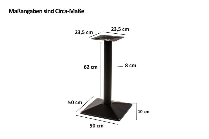 #50x50 #schwarz #einzelsäuleschwarz