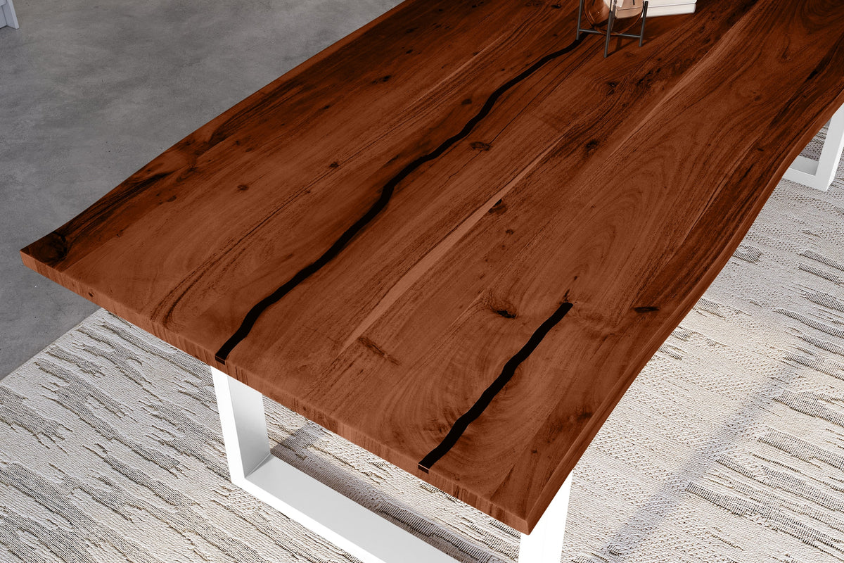 #260x100 #nussbaumfarben #u-gestellweiß