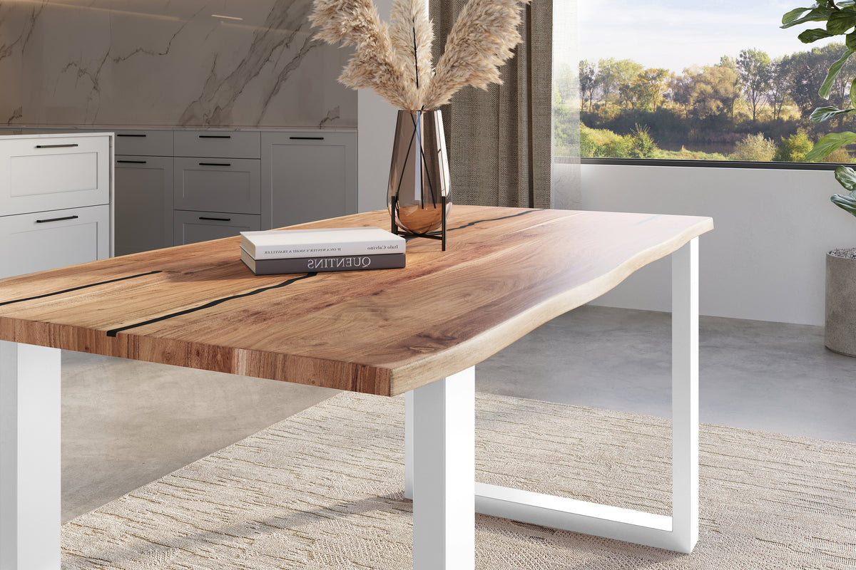 #180x90 #naturfarben #u-gestellweiß
