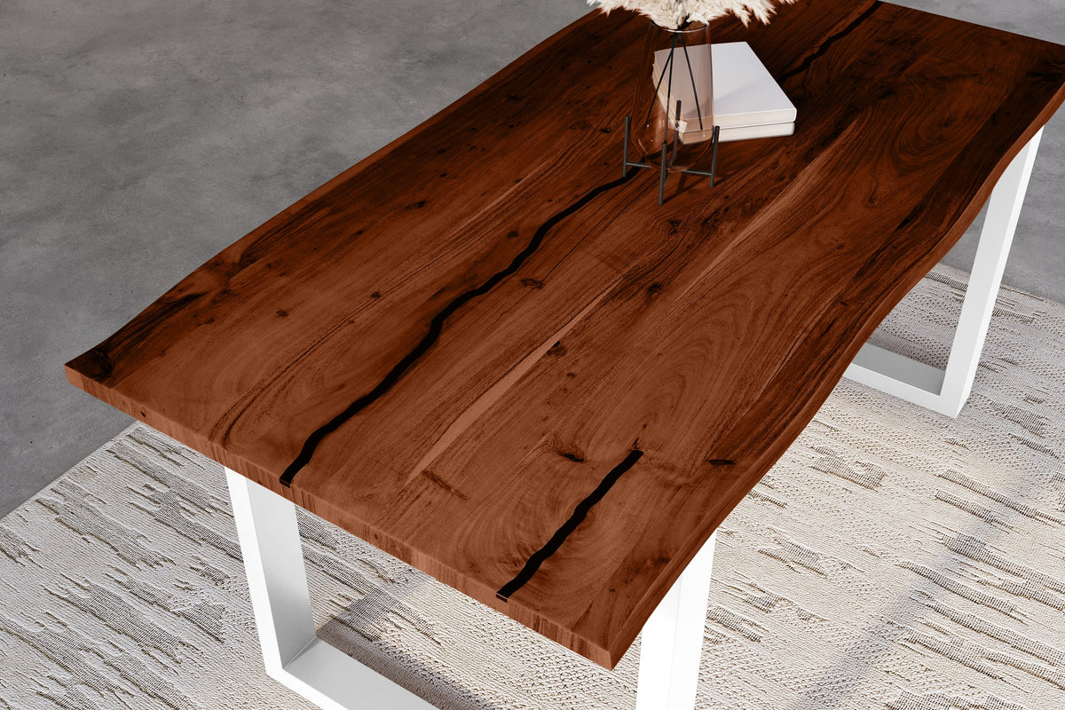 #180x90 #nussbaumfarben #u-gestellweiß
