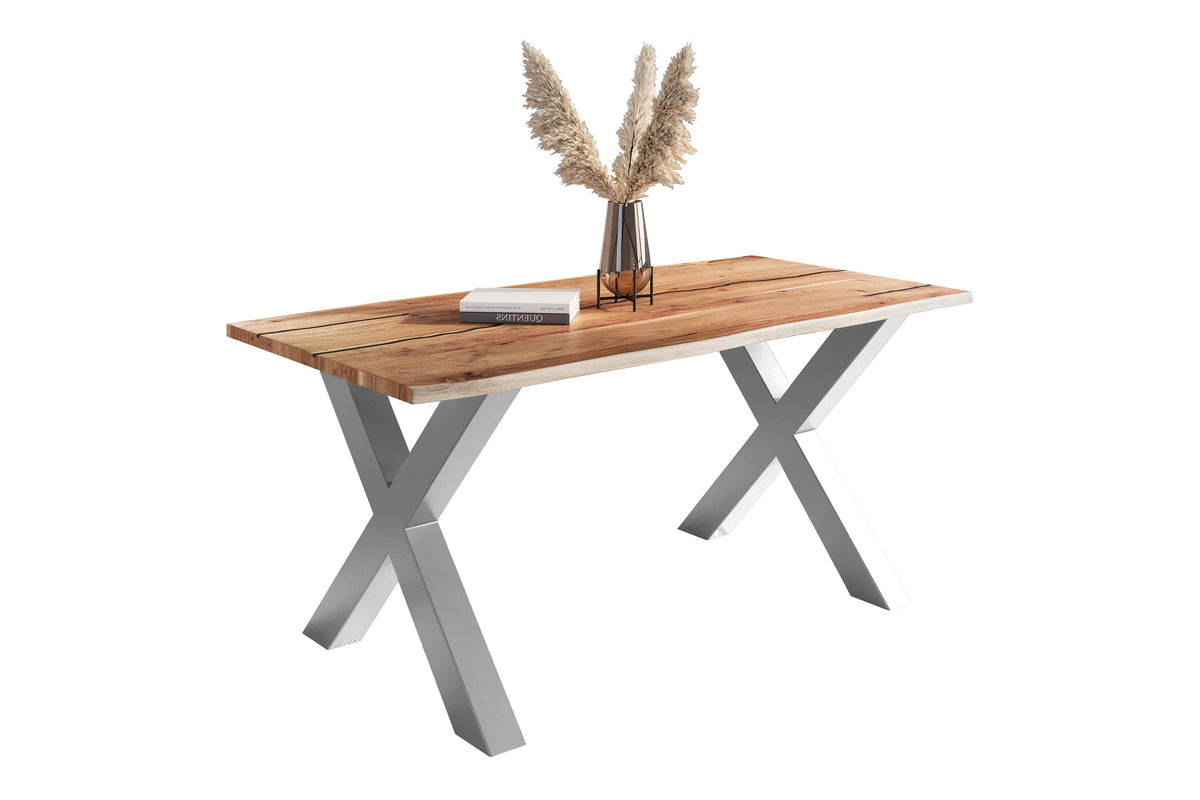 #180x90 #naturfarben #x-gestellsilber
