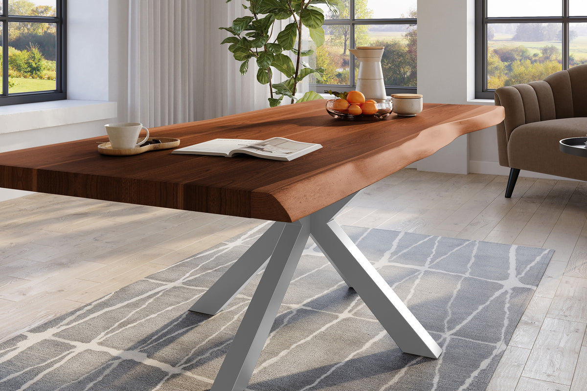 #240x120 #nussbaumfarben #spider-gestellsilber
