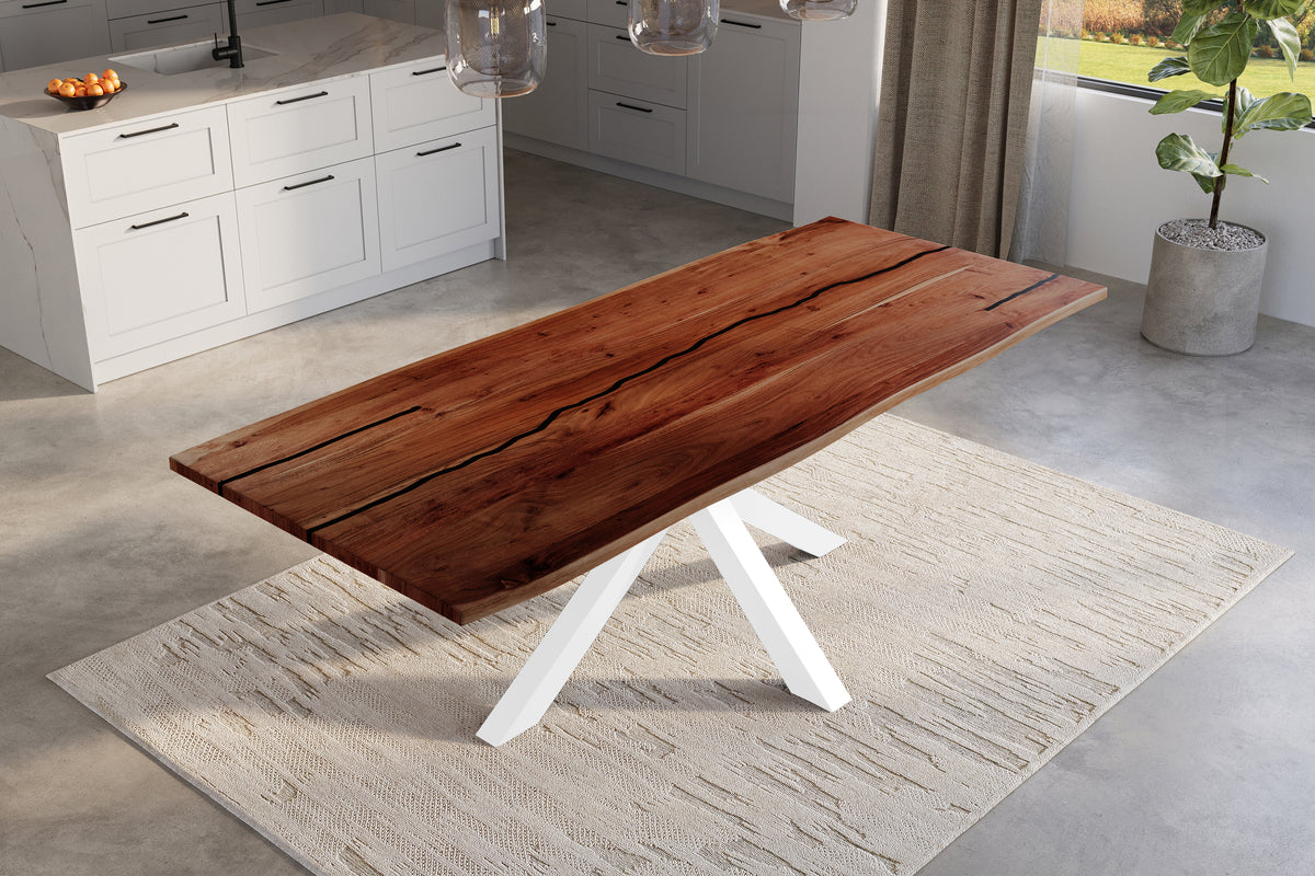#260x100 #nussbaumfarben #spider-gestellweiß