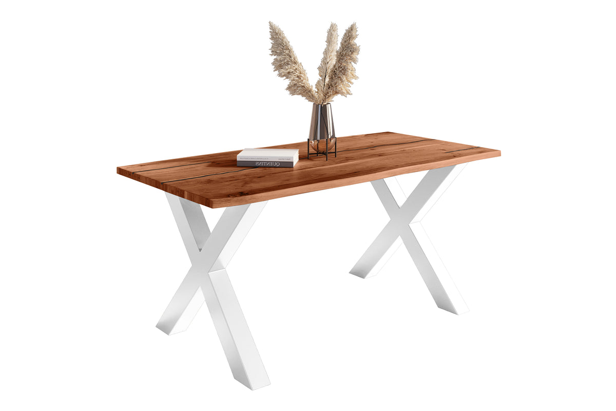 #160x85 #nussbaumfarben #x-gestellweiß