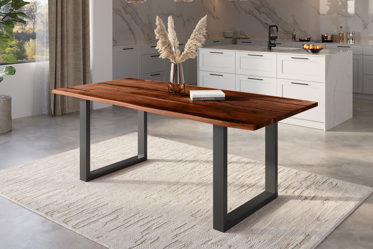 #220x100 #nussbaumfarben #u-gestellschwarz