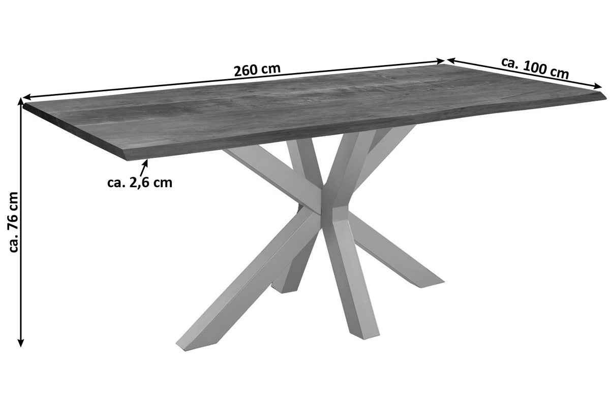 #260x100 #nussbaumfarben #silber