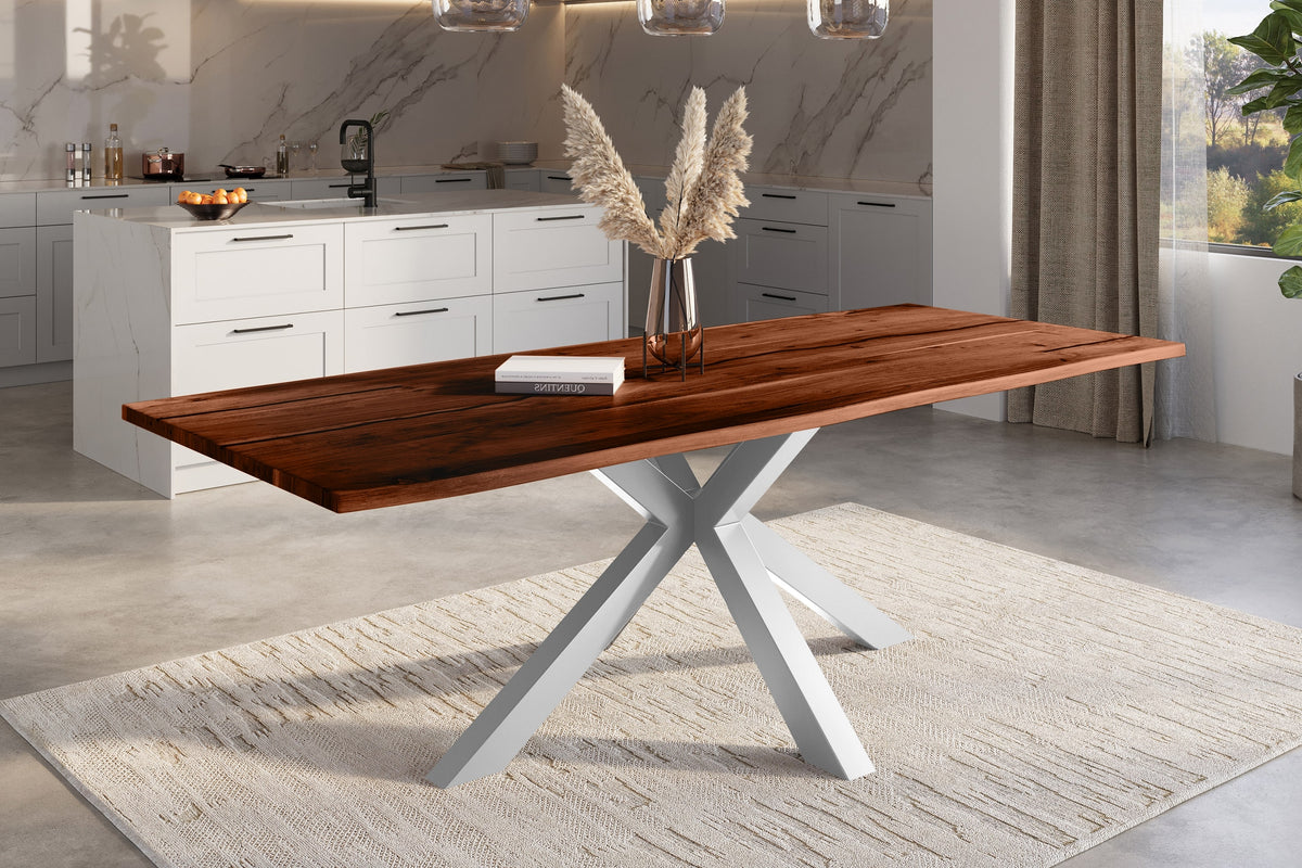 #300x100 #nussbaumfarben #spider-gestellsilber